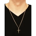 thumbnail image 5 of Brilliance Fine Jewelry Gold Filled Crucifix Cross on Stainless Steel Necklace,24", 5 of 5