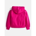 thumbnail image 2 of Wonder Nation Girls' Pullover Fleece Hoodie with Long Sleeves, Sizes 4-18 & Plus, 2 of 3