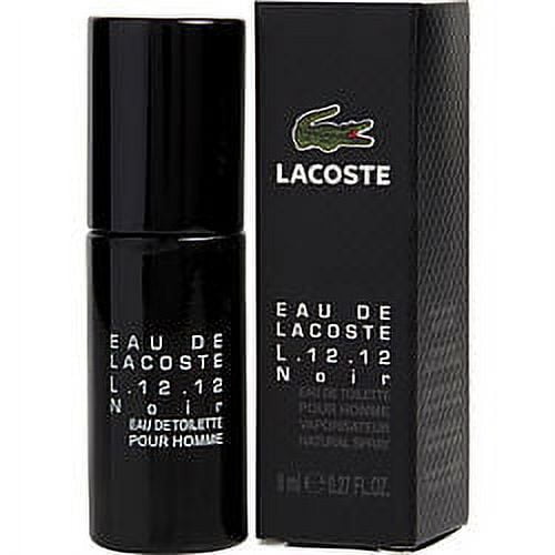 EAU DE LACOSTE L.12.12 NOIR * Lacoste 0.27 oz / 8 ml MINI EDT Men