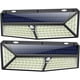 thumbnail image 1 of 1 pieza 430 LED de luz solar para exteriores【Iluminación potente - 3500LM - Ángulo de 270°】 Sensor de movimiento Luz solar para exteriores Foco inalámbrico Seguridad Luz solar impermeable para jardín TUNC Sencillez, 1 of 5