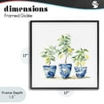 thumbnail image 4 of Stupell Industries Farmhouse Lemons In Blue Pots Black Framed Giclee Art, 17 x 17, by Svetlana Aleynikova, 4 of 8