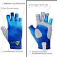 thumbnail image 5 of Drasry UV Gloves Fingerless UPF 50+ SPF Sun Protection for Fishing Kayaking Hiking Sailing Glove, 5 of 7