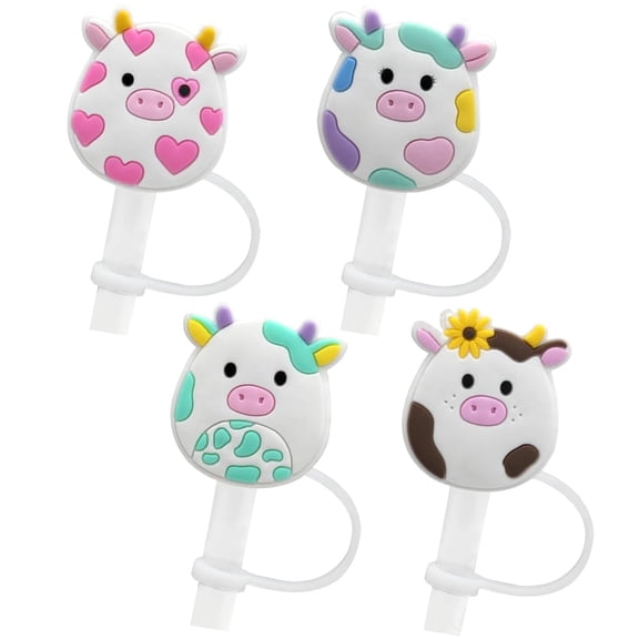 Straw Cover Cap for 30 Oz 40 Oz Tumblers - 10mm Silicone Straw Toppers, Straw Covers Cap Plugs, Anti-dust Straw Tip Drinking Straw Tips Lids