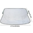 thumbnail image 3 of Car Cover For Snow,Windshield Snow Cover,Thick Design For Sedans,70x37in,All-Season Protection,Anti-Theft,Elastic Wheel Straps,Universal Fit 99% Vehicles,Multi-Use Mat,Foldable., 3 of 7