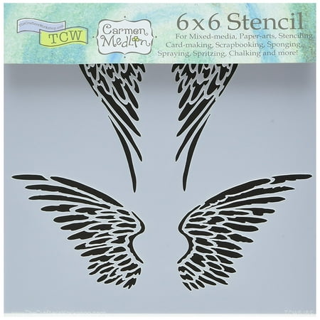 - Bible Journaling Stencil - Angel Wings (6