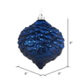 thumbnail image 2 of Vickerman 6" Midnight Blue Glitter Pinecone Christmas Ornament, 6 per Bag, 2 of 2