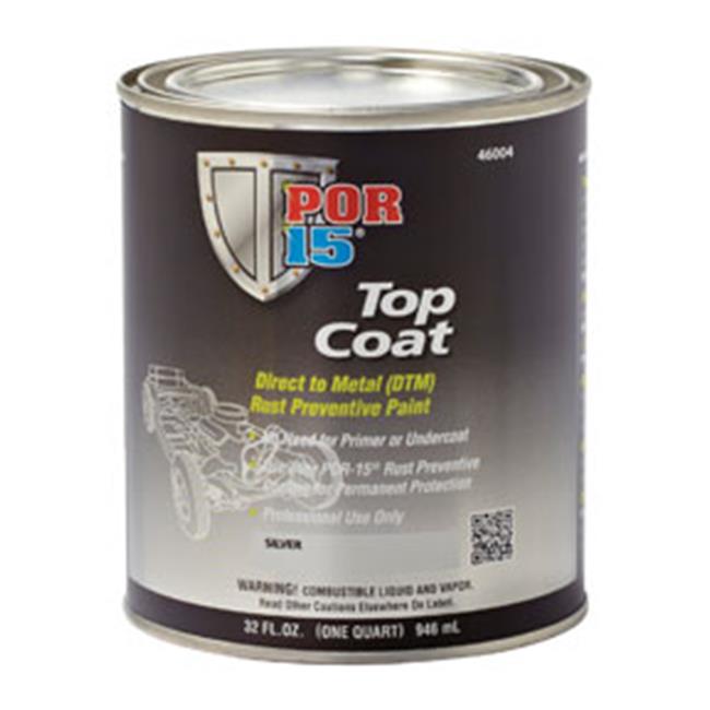 Absolute Coatings (POR15) POR45804 Top Coat 1 qt Gloss Black Paint