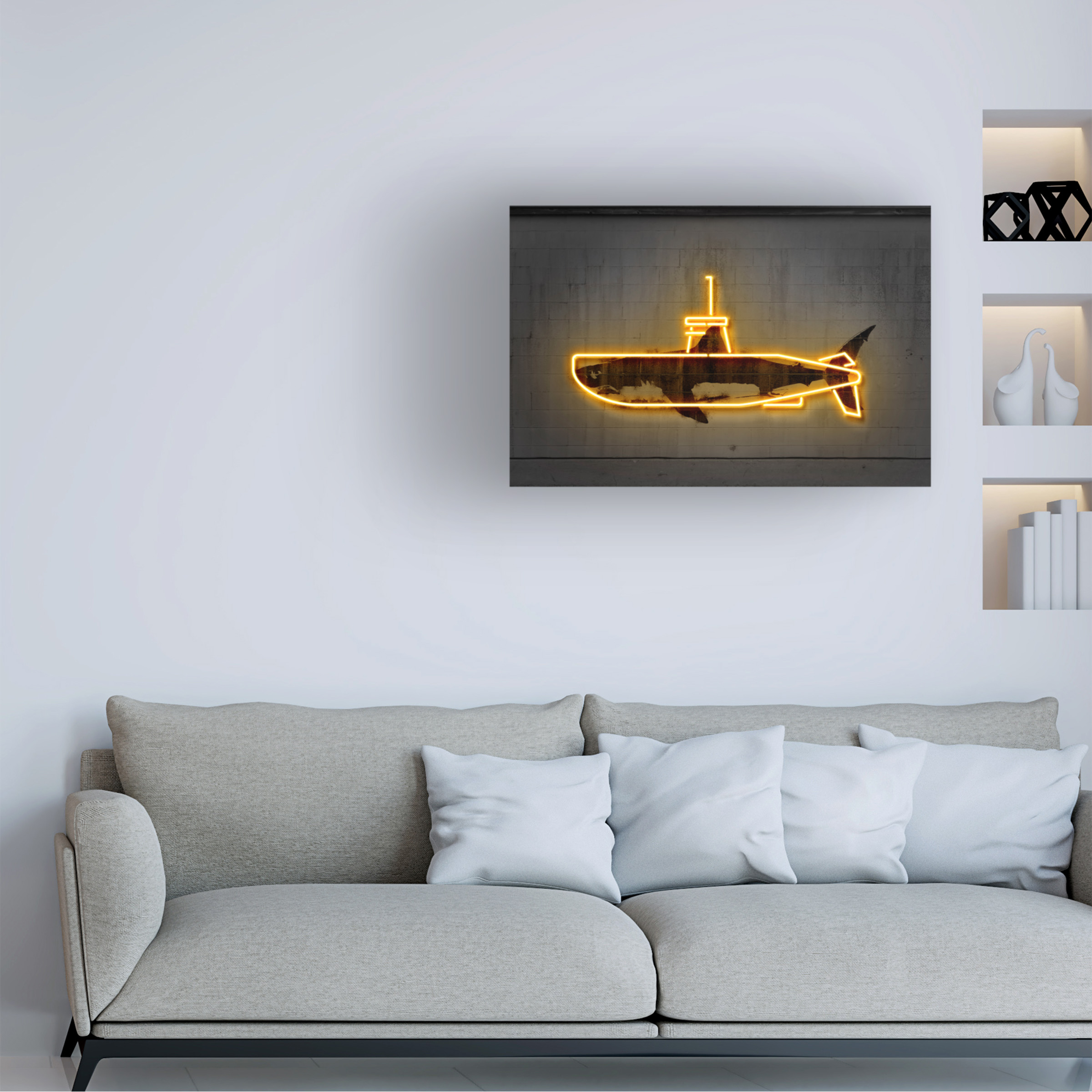 Trademark Fine Art 'Yellow Submarine' Canvas Art by Octavian Mielu