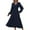Dark Blue, variant on 2025 Formal Flowy Maxi Dress for Curvy Women Long Sleeve Wedding Guest Dresses Swiss Dot Boho Cocktail Maxi Dress