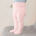 thumbnail image 2 of Generic Toddler Kids Baby Girls Cotton Solid Warm Leggings Pantyhose Stretchy Basic Full Length Pants Socks Pantihose for Winter（4-6 Years Pink）, 2 of 6