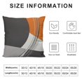 thumbnail image 5 of GOSMITH  Throw Pillow Covers Modern Abstract Orange Stripes Gray Black White Acrylic Bold Grey Decorative Pillow Cases Home Decor Square Pillowcases, 5 of 5
