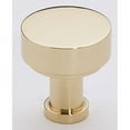 thumbnail image 3 of Alno A716-38-PB/NL Moderne 1-3/8" Modern Round Disc Mushroom Solid Brass Cabinet Knob /, 3 of 4