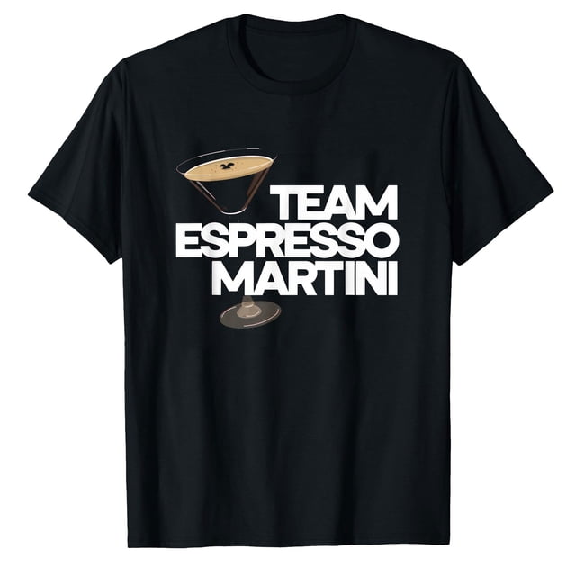 AALJY T-shirt Décontracté de Mode, Drôle, Boisson Cocktail Espresso Martini
