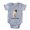 Heather Grey, variant on CafePress - FIN Calico Cat Good - Cute Infant Baby Football Bodysuit