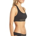 thumbnail image 3 of Calvin Klein Womens Logo Unlined Bralette Size X-Small Color Black, 3 of 4