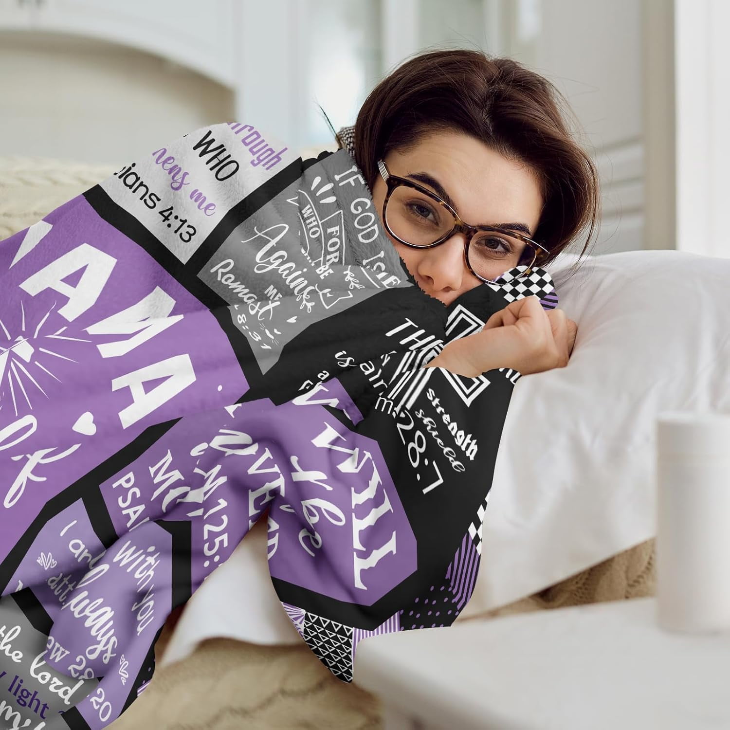 Christian Gifts for Women Blanket - Inspirational Religious Birthday Gifts - Baptism Confirmation Gifts for Girls - Catholic Spiritual Gifts for Women - Bible Verse Christian Blankets