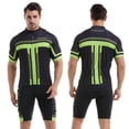 thumbnail image 4 of Men's Short Sleeve Cycling Jersey Padded Bib Short Set Cycling Cloth Set, 4 of 8