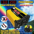 thumbnail image 1 of HLONK 12 V 300W Continuous 4000W Surge Power Inverter LED Display for Cars, 1 of 7