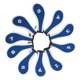 thumbnail image 3 of 10 piezas de fundas para cabezas de palos de golf, protección para cabezas de palos de golf, etiquetas con números y cuñas Azul y blanco, 3 of 9