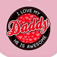 thumbnail image 4 of Inktastic I Love My Daddy Boys or Girls Baby Bib, 4 of 4