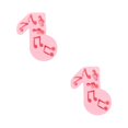 thumbnail image 1 of Oleegame 2PC Cookie Mold Music Note Silicone Fondant Molds Musical Cake Candy Chocolate Decorating Tools DIY Craft Project Pink, 1 of 4