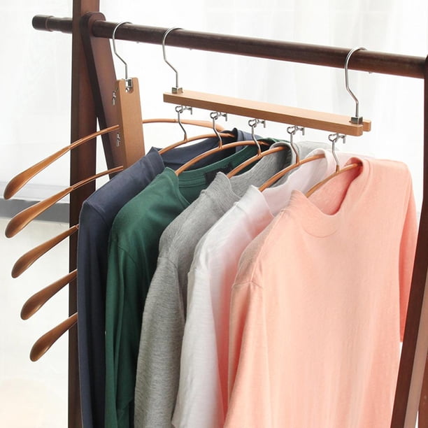 Percha De Pantalones Que Ahorra Espacio Para Organizador De Almacenamiento De Armario, Perchas Antideslizantes De Terciopelo Con 4 Capas Para Bufanda