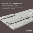 thumbnail image 6 of Pearl Bush - Self-Adhesive 3D Peel & Stick Stacked Natural Stone Tiles [Pack of 10], 6 of 6