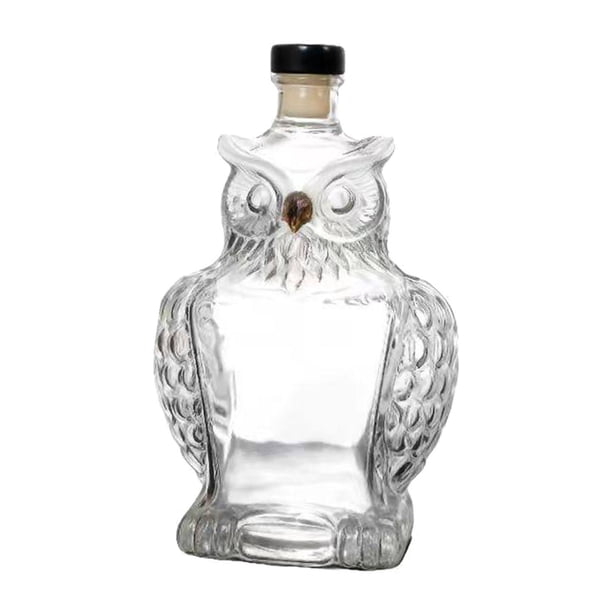 Decantador de whisky, dispensador de vino para bar, hogar, fiesta, botella de whisky de vidrio de borosilicato transparente y creativa para hombres,