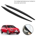 thumbnail image 2 of Front Headlight Eyelid Eyebrow Cover Trim - Black ABS Design, 2 of 10