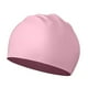 thumbnail image 1 of Gorro de baño de silicona unisex, muy elástico y cómodo para deportes acuáticos. Rosa, 1 of 9
