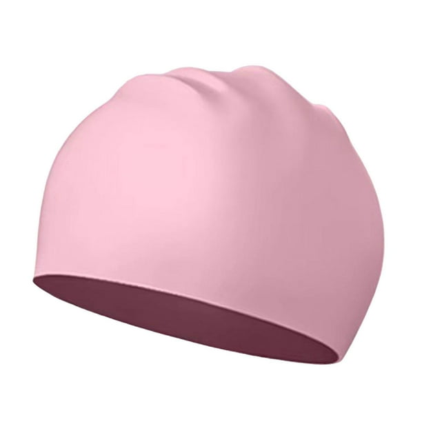 Gorro de baño de silicona, gorro de ducha para cabello largo y corto, unisex, para hombre. Rosa