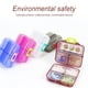 thumbnail image 4 of Injueey Organizador de pastillas, Mini almacenamiento semanal para tabletas, dispensador sellado de gran capacidad, soporte diario, recordatorio de viaje Almacenamiento y organización del hogar Gris Injueey HA012381-05, 4 of 6