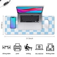 thumbnail image 5 of Make Your Desk Stand Out with Our Pastel Checkered Desk Mat - Aesthetic Office Decor, Extra Large Mouse Pad, Laptop Pad, Game Mat, Measures 31.5x11.8in., 5 of 7