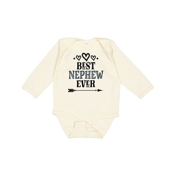 Inktastic Best Nephew Ever from Aunt Boys Long Sleeve Baby Bodysuit