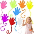 thumbnail image 1 of Large 24Pcs Glitter Sticky Hands Party Favors, Party Table Favors Set for Kids, Holiday Traditions, Classroom Treasure Box Carnival Prizes Bulk Pinata Stuff Toys, 1 of 7