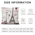thumbnail image 5 of Orinice Romantic Love Graphic Decorative Cushion Throw Pillow Cover for Home Couch Bed Sofa - Square 1PC 18x18in, 5 of 5