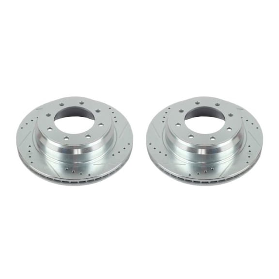 Power Stop JBR1572XPR Evolution Drilled & Slotted Rotors -Rear