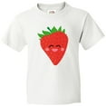 thumbnail image 3 of Inktastic Strawberry Kawaii Youth T-Shirt, 3 of 5