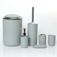 thumbnail image 1 of Juego completo de accesorios de baño, dispensador de jabón líquido de primera calidad que ofrece un funcionamiento suave, diseño elegante que realza cualquier baño, duradero y fácil de limpiar,, 1 of 6
