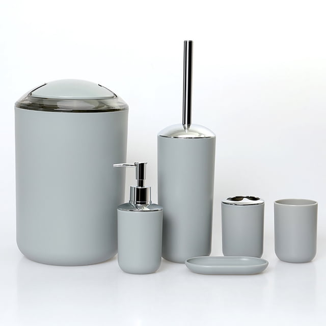 Juego completo de accesorios de baño, dispensador de jabón líquido de primera calidad que ofrece un funcionamiento suave, diseño elegante que realza cualquier baño, duradero y fácil de limpiar,