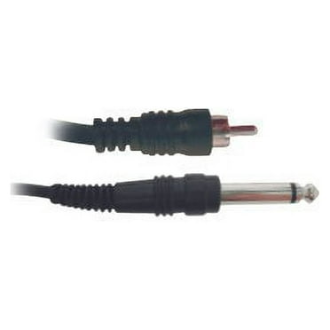 Hosa 10' Unbalanced RCA to TS 1/4" Cable CPR-110 10-foot Phono