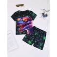 thumbnail image 2 of ATAIKU 3D Printed Boys Summer Pajamas Set Kids PJs Tee and Shorts Jammies Set 3-12Y - Dinosaur, 2 of 8