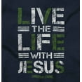 thumbnail image 2 of Live the Life With Jesus Religion Men's Graphic T Shirt Tees Brisco Brands S, 2 of 6