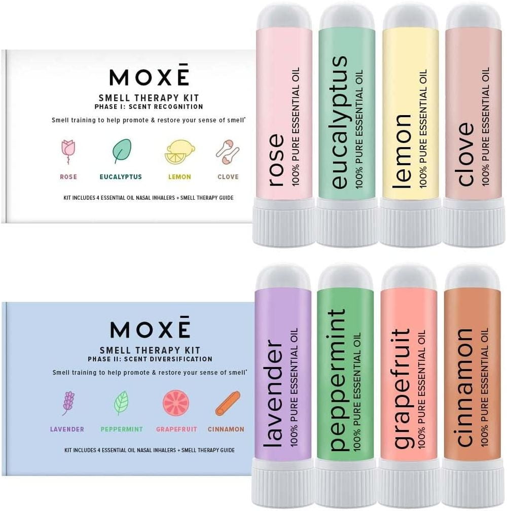 MOXE Smell Therapy Essential Oils Nasal Sticks Kit 8 Piece Essential