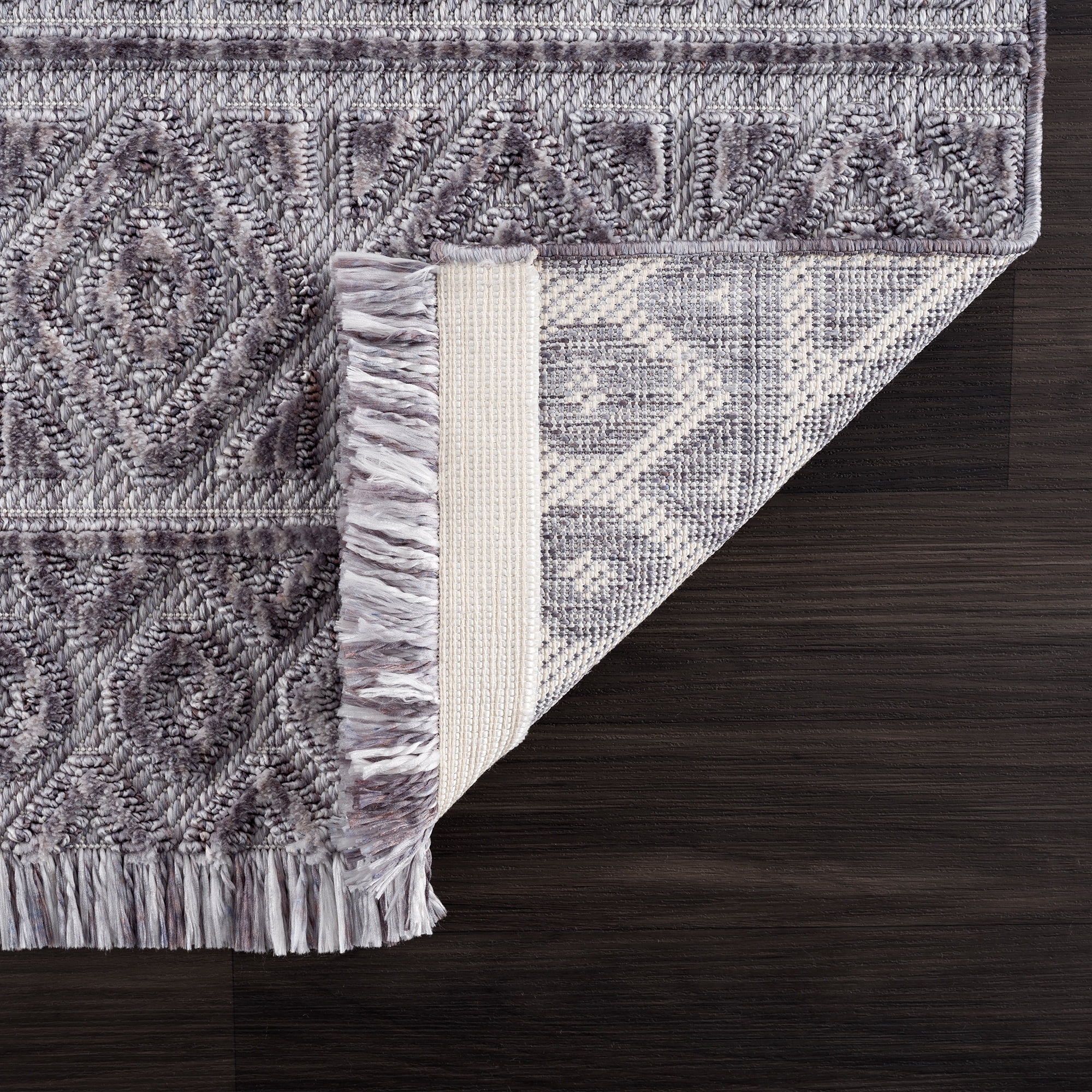 United Weavers Keya Sofi Modern Geometric Accent Rug, Smoke, 1'10" x 3'
