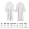 thumbnail image 5 of Lovers Summer Fashion Waffle Bathrobe Women Water Absorption Bath Robe Spa Plus Size Dressing Gown Bridesmaid Robes white XL, 5 of 9