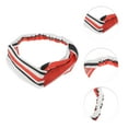thumbnail image 2 of Unique Bargains 1 Pc Fashion Stripe Pattern Cross Elastic Hairband for Women Black Wine Red, 2 of 6