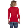 thumbnail image 3 of Bella Tshirt 6515 Ladies' Junior 4.2 oz. Gwen 1/2-Sleeve Boatneck, 3 of 3