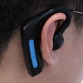 thumbnail image 3 of Auriculares de conducción ósea Bluetooth 5.1 de 170 mAh con gancho para la oreja, deportivos, con función de control de voz, resistentes al sudor, para conducir, gimnasios, Negro y azul, 3 of 9