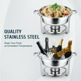 thumbnail image 4 of Ensemble de 2 Plats à Frottement 5L en Acier Inoxydable pour Barbecues et Plus, 4 of 11